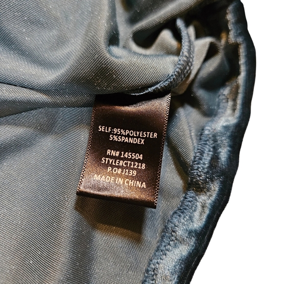 Capsulle Velour Cropped Half Zip Tracksuit Top, Bluegreen, Medium - Picture 11 of 15